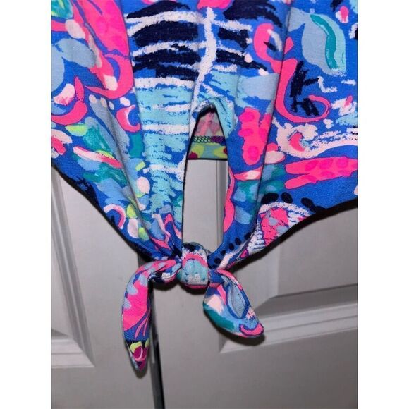 Lilly Pulitzer Women's Floral Robyn Top xs Multicolor 3/4 Sleeve Blouse - Picture 4 of 7